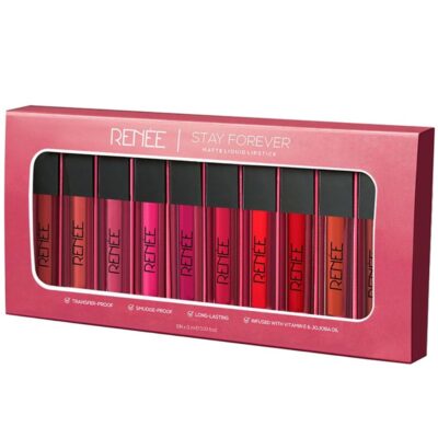 RENEE Stay Forever Matte Liquid Lipstick Combo Transfer Proof Smudge Proof