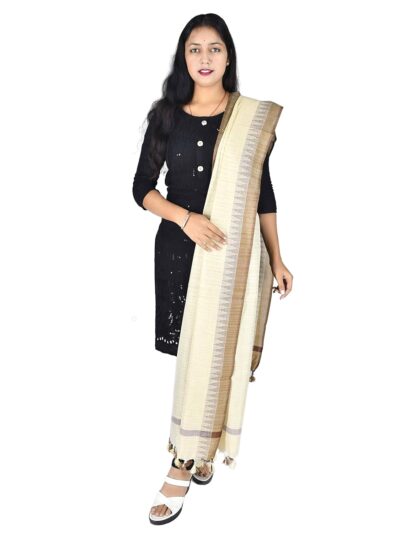 Riyashree Cotton Solid Dupatta for Women Classical Traditional