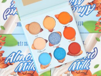 SFR COLOR Almod milk pressed powder eyeshadow palette Blue