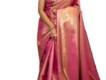 SGF11 Women's Kanjivaram Soft Silk Saree With Blouse Piece