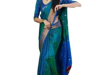 SGF11 Womens Kanjivaram Woven Soft Silk Saree With Blouse Piece