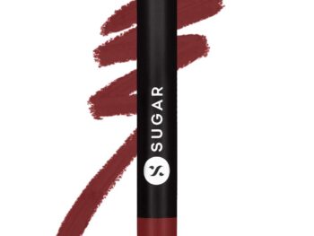 SUGAR Cosmetics Matte as Hell Lip Crayon with Sharpner