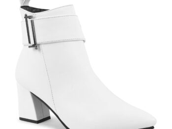 Shuz Touch Brown Ankle Length heeled Boots