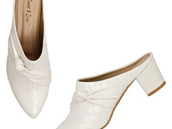 Smart Sleek Stylish Block Heeled Mule Sandals for Women