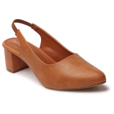 Smart Sleek Womens Dress Slingback Block Heels