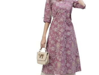 Stylum Womens Floral Print Rayon A Line Kurta