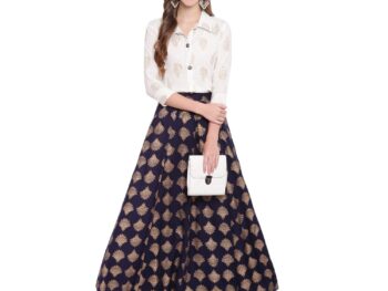 Stylum Womens Self Woven Striped Cotton Blend Straight Kurta Pant