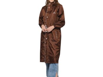 THE CLOWNFISH Women Polyester Standard Length Rain Coat Rain Coat