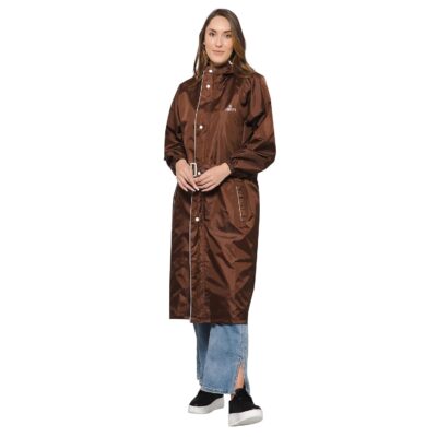 THE CLOWNFISH Women Polyester Standard Length Rain Coat Rain Coat