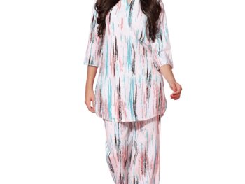 TOPLOT Co ord Kurta Set for Women Printed Straight Kurta with