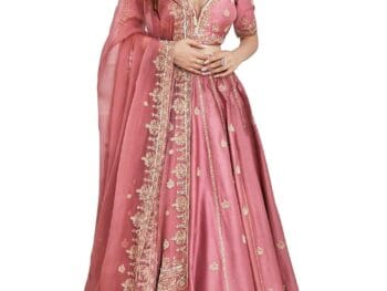 TRENDMALLS Womens Embroidery Sequence Work Semi Stitched Bridal Lehenga Choli with