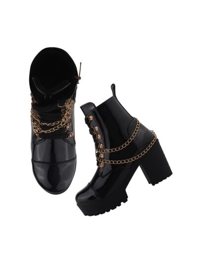 TRYME Block Heel Boots Classic Design Alluring Ankle Boots for