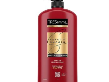 Tresemme Keratin Smooth Shampoo 1L for Straighter Shinier Hair with