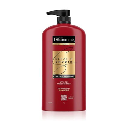 Tresemme Keratin Smooth Shampoo 1L for Straighter Shinier Hair with