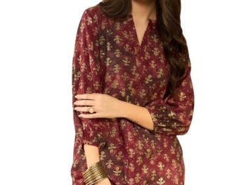 Vaamsi Womens Abstract Regular Top