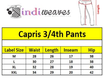 Women Soft Cotton Printed Loose Fit Capris 34th Pants Pack