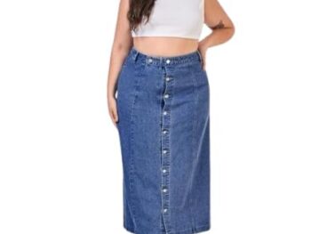 Womens Denim Skirt Blue