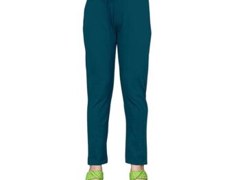 Womens Solid Cotton Lycra Pants Comfortable and Stretchable Long