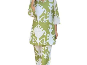 Womens Viscose Rayon Floral Printed Kurta and Pant Set