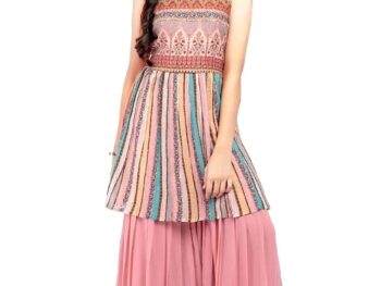 Wommaniya Impex New latest Girls wedding naira cut georgette readymade
