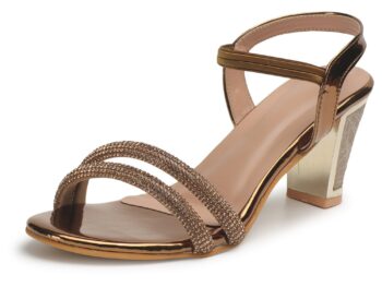 XE Looks Fancy Copper Womens Fashion Sandals Faux Leather