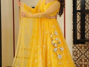 Yeoja Creation Women Heavy Net Semi-Stiched Embrodary Lehenga Choli with Dupatta