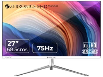 ZEBRONICS EA127 27685 cm Slim LED Monitor FHD 1920x1080 169