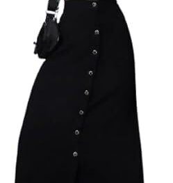 anshika Enterprises Black Denim a line Skirt