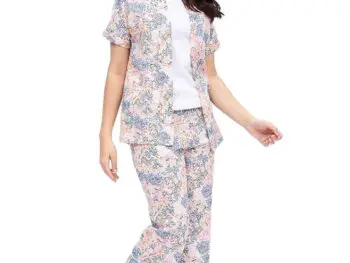 luyk Girls Printed Trousers T Shirt With Shrug Co Ords