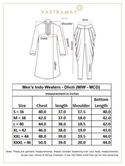 VASTRAMAY Men's Black Silk Blend Kurta and Dhoti Pant Set - Image 7