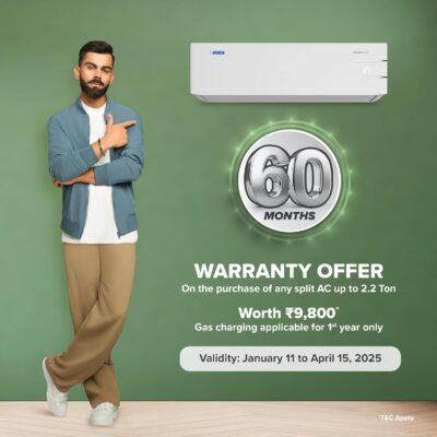 Blue Star 1 Ton 3 Star, 60 Months Warranty, Inverter Split AC (Copper, Convertible 5 in 1 Cooling, Multi Sensors,Blue Fins, Self Diagnosis, IE312YNU, White) - Image 2