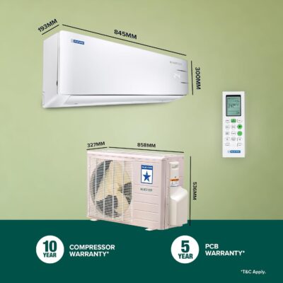 Blue Star 1 Ton 3 Star, 60 Months Warranty, Inverter Split AC (Copper, Convertible 5 in 1 Cooling, Multi Sensors,Blue Fins, Self Diagnosis, IE312YNU, White) - Image 6