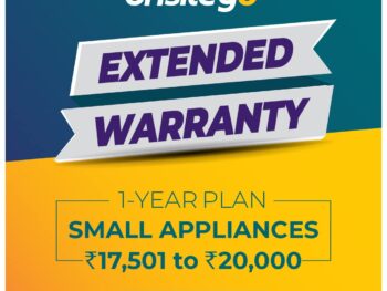 Onsitego 1 Year Extended Warranty for Small Home & Kitchen Appliances from Rs. 17501-20000 (Email Delivery - No Physical Kit)