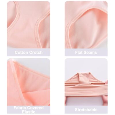Pepperika Teenage Girl's Innerwear Stretchable Cotton Underwear Hipster Briefs Big Girl's Panties Combo (Prints and Colours May Vary) - Image 5