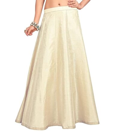 Studio Shringaar Women's Readymade Polyester Maxi Skirt Lehenga