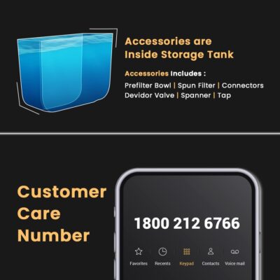 Kinsco Aqua Jazz ISI Copper Alkaline RO Water Purifier | RO + UV + UF + TDS + Copper Technology | Auto Start/Stop | 15L Tank Capacity | Black - Image 9