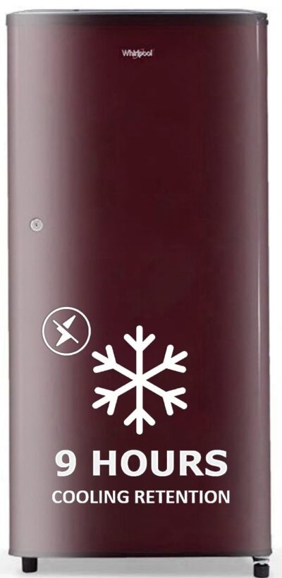 Whirlpool 184 L 2 Star Direct-Cool Single Door Refrigerator (205 WDE CLS 2S SHERRY WINE-Z, Red)