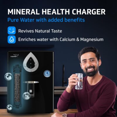 V-Guard Zenora RO UF Water Purifier | TDS up to 2000 ppm | 7 Stage Purification with World-class RO Membrane and Advanced UF Membrane | 7 Litre, Black - Image 4