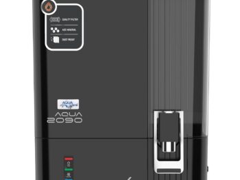 AQUA LIBRA WITH DEVICE Isi Mark Black Color Water Purifier With Ro+Copper+Uv Plus Tds Adjuster For Home For Kitchen(Model 2090)