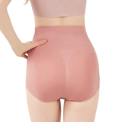 PLUMBURY® Women's Seamless Spandex High Waist Tummy Control Hipster Panty,Free Size - Image 2