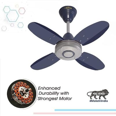 ACTIVA ORNET High Speed 850 RPM 4 Blades (600MM) Anti DUST Coating Ceiling Fan 2 Year Warranty (Silver Blue) - Image 4