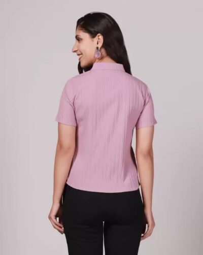 GIBBONTE Women's Cotton Blend Formal Half Sleeves Top - Pack of 2 Combo | Stylish and Comfortable Formal Shirts for Women - Image 3