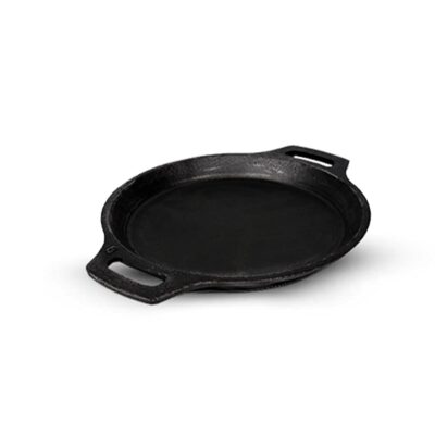 The Indus Valley Preseasoned Cast Iron Fish Fry Pan With Double Handle| Medium 22.4Cm/ 8.8Inch, 1.5Kg | Induction Friendly | Nonstick Fish Fry Pan, 100% Pure & Toxin Free, No Chemical Coating, Black - Image 4