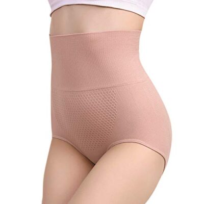 PLUMBURY® Women's Seamless Spandex High Waist Tummy Control Hipster Panty,Free Size - Image 3