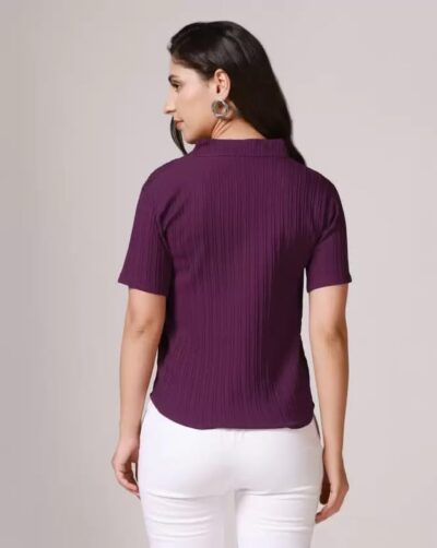 GIBBONTE Women's Cotton Blend Formal Half Sleeves Top - Pack of 2 Combo | Stylish and Comfortable Formal Shirts for Women - Image 5