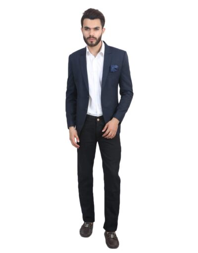 MANQ Men's Slim Fit Single Breasted Blazer - Image 8