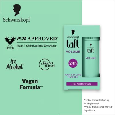 Schwarzkopf TAFT Instant Hair Styling Volume Powder For Fuller Volume And Thickness, Lasts 24 Hours Without Stickiness And Residues | For All Hair Type - 10 Grams - Image 5