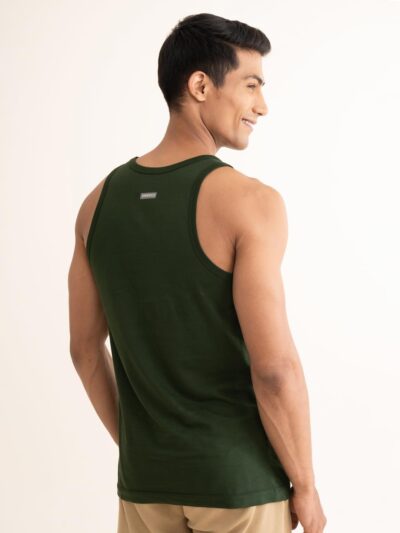 DAMENSCH Regular Fit Cotton Vest for Men | 100% Cotton Fabric, Anti-Bacterial Finish - Image 3