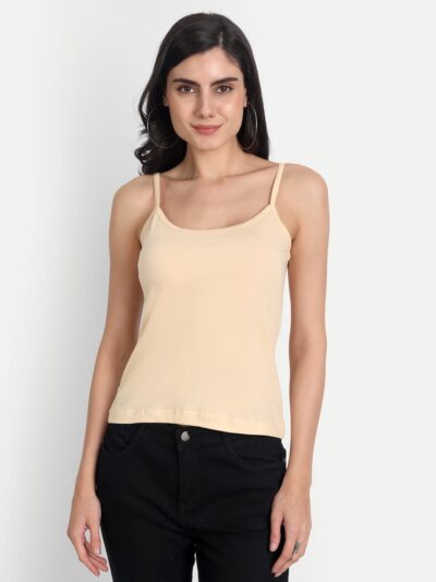 Aimly Women's Cotton Regular Fit Camisole Slip Spaghetti Combo Pack of 3 - Image 2