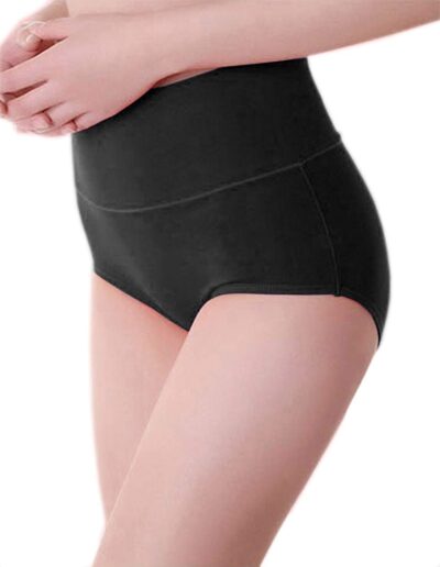 PLUMBURY Women's Cotton High Waist Full Coverage Panty, Size M-XXL (Pack of 3 Panty) - Image 3